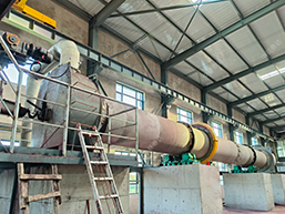 φ1.3m Direct Heating Rotary Kiln in Production