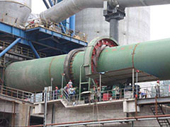 Cement Rotary Kiln Production Site in Hun