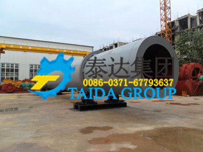 Gypsum rotary dryer