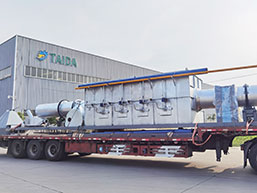 TDICA0.6 Model External Heating Rotary Kiln Delivered to Chile For Calcining Graphite