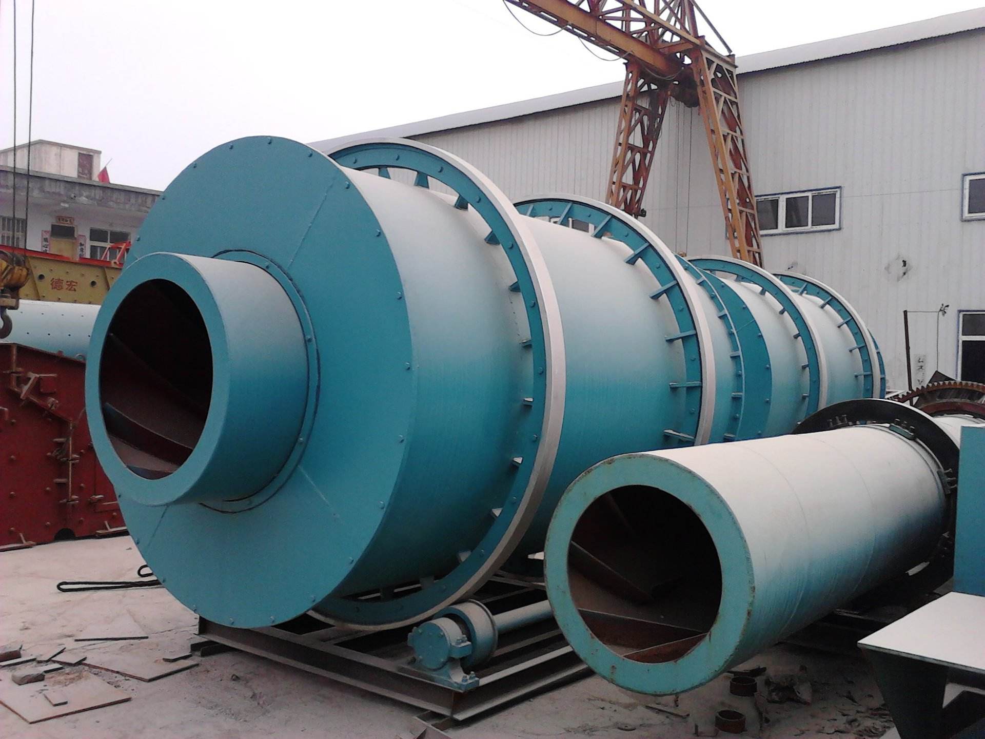 Triple pass dryer working site 